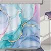 Bonhause Tenda Doccia Marmo Rosa Blu Verde Turchese Moderna Astratto Lusso Tende per Doccia in Poliestere Impermeabile Antimuffa Lavabile Tende Bagno 180 x 180 cm con 12 Ganci