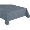 Generico Tovaglia Antimacchia, Idrorepellente, No Stiro, Rettangolare, Tinta Unita, Tono su Tono (140_x_220_cm, Grigio Scuro)