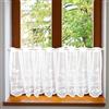 ZOLGINAH Tende Cucina Bianco con Occhielli,Tende per Finestre Semitrasparenti Con Delicati Motivi Farfalla,Tende Corte Bianco per Arredare la Casa di Campagna Del Bistrot 105x60CM(BxH) 1pc