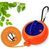 Boloest Linea di abbigliamento da viaggio ritirabile 10m corda di lavanderia portatile da campeggio Flip mano manivella linea di lavaggio appendiabiti linee di asciugatura regolabili (arancione)