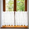 ZOLGINAH Tende Cucina Bianco con Occhielli,Tende per Finestre Semitrasparenti Con Delicati Motivi Farfalla,Tende Corte Bianco per Arredare la Casa di Campagna Del Bistrot 75x60CM(BxH) 2pcs