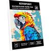 KINSPORY Carta acquarello A4, 30 fogli - 300 g/m², rilegati con colla, trama a grana fine per arte, album acquarello, disegno, schizzi e tecniche miste - 21 x 29,7 cm