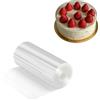 FDHBDF 1 rotolo di pellicola per bordi per torte, 6 cm x 10 m, in plastica, decorazione per torte, cioccolato, mousse, anelli da dessert in acetato, pellicola per torte, accessori per torte, pellicola