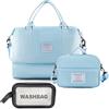 Artmitz Borsa da weekend da donna elegante borsone da viaggio, borsa da viaggio, borsa da palestra, borsone sportivo con beauty case e beauty case: perfetta come bagaglio a mano e borsa da weekend