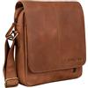 STILORD "Matt" Borsello in Pelle da Uomo Messenger bag piccola Cross Body Borsa a tracolla Borsetta da Viaggio Vintage Colore:taranto - marrone