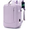 BAGROUPS Zaino Ryanair 40x20x25 Zaino da Viaggio Aereo Bagaglio a Mano 20L Borse Da Cabina Espandibile Zaini Piccolo Impermeabile Zainetto Laptop 14con Porta USB per Scuola Lavoro Donna Uomo