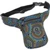 GURU SHOP Stoff Sidebag & Gürteltasche, Goa Gürteltasche - Schwarz, Herren/Damen, Baumwolle, Size:One Size, 27x20 cm, Festival- Bauchtasche Hippie