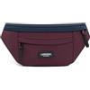 Larkson Marsupio Donna e Uomo Blu Rosso - Ole - Cintura Borsa a Tracolla per Festival e Sport - Piccolo Bum Bag Borsellino da Viaggio - Idrorepellente