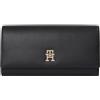 Tommy Hilfiger Donna Portafoglio Legacy Flap con Chiusura a Busta, Nero (Black), Taglia Unica