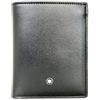 Montblanc Meisterstück 129677 Portafoglio Compatto 6 cc in Pelle di Colore Nero Dimensioni: 11 cm x 9 cm x 1 cm, Nero, Classico