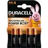Pila stilo AA - 1,5V - Plus Powerboost - MN1500 - Duracell - blister 4 pezzi