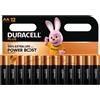 Pila stilo AA - 1,5V - Plus Powerboost - MN1500 - Duracell - blister 12 pezzi