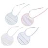 Interbaby Set 12 Bavaglino in morbida spugna di cotone 100% con tessuto Aida per ricamo a punto croce.