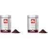 illy Caffè macinato per moka Tostato INTENSO, Barattolo da 250 grammi (Confezione da 2)