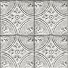 ReWallpaper Carta Da Parati Adesiva Effetto Piastrelle 3d Pellicole Adesive per Mobili Cucina Grigio Rotolo Adesivo Piastrelle PVC Carta Da Parati per Armadio Soffitti Scale Camino 44.5CMx3M