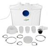 HOCANFLO 700W Grinder Sanitario Pompa per rifiuti silenziosa, 190 L/M Portata, Lavandino e Vasca da bagno con Filtro a carbone, 4 ingressi 1 uscita