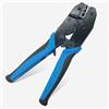 Aurobest YB-114 Pinze Crimpatrici Cricchetti per AWG 22-10(0.5-6mm²), 22.5cm/8.85 pollici Lunghezze Strumento Crimpatura Capicorda Isolati, Attrezzo Crimpare Cavo Elettrico Blu e Nero, Pinza per Crimpare Mano