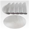 AGYO Set 6 Tovagliette Rotonde Intrecciate Ø 38 cm - Sottopiatti in PP Argento, Antiscivolo, Lavabili e Arrotolabili - Design Elegante per Tavola, Cucina e Outdoor