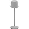Lumisky Emily Lampada da tavolo senza fili, luce LED bianco caldo dimmerabile, altezza: 25 cm, grigio
