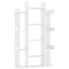 vidaXL Libreria Bianca 86x25,5x140 cm in Legno Multistrato