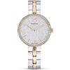 Swarovski Cosmopolitan Orologio, con Pavé di CristalliSwarovski e Bracciale Regolabile, Placcato in Tonalità Oro Rosa, Bianco