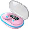 YUYQAQ Auricolari wireless per dormire, con blocco del rumore, comode e invisibili, mini cuffie per dormire sul fianco, streaming di contenuti tramite Bluetooth 5.3, con display digitale a LED e