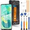 ARSSLY A125F Schermo per Samsung Galaxy A12 A125N A125M A125F/DSN LCD Display Touch Screen Assemblea Sostituzione Schermo di Vetro Digitalizzatore con Cornice Strumenti(No per A12s/A127)