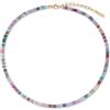 COAI Collana da Donna di Perline Colorate Arcobaleno, Collana da Donna Estiva con Bracciale Abbinato