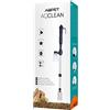 AQPET AQCLEAN Aspirarifuiti per Pulizia Fondo Acquario a Batteria Incluso Alimentatore 12 V, Nero