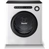 Dessiz Asciugabiancheria, 970w, 1.6 Cu.Ft. Macchina con tamburo in acciaio inossidabile, 5,0 kg con tubo di scarico, controllo digitale, arresto automatico con sensore igrometro, asciugatrice per