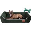 FUUFEE Cuccia Cane Interno | 100 x 80 cm | Letto per Cani E Gatti di Taglia Grande | Lavabile Brandina per Cani | Rivestimento Sfoderabile con Cerniera