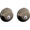 SCHLAGE B62N620 Catenaccio con chiave a 2 lati, peltro antico