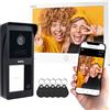 EURA VDP-45A3-2TY VDP-49A3-2TY TUYA Videocitofono WiFi, AHD, RFID, monitor a colori da 7 pollici, doppio filo, bianco