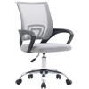 SHIITO | Sedia da ufficio | Ergonomica con ruote in nylon con rete traspirante di colore grigio | Modello Aitana - 96 x 48 x 59 cm