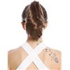 WIG ME UP - 506-V-14 Toupet Coda di cavallo Corti Ondulati Castano Castano chiaro 25 cm