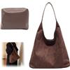 HASAIKA® Borsa Tote in Pelle Scamosciata per Donna, Borsa a Spalla Donna, Borsa shopper borsa da donna, Borsa Grande Donna Adatto per viaggi, lavoro, shopping