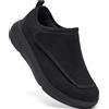 YINGCSM Scarpe per diabetici, da donna, larghe, per anziani, ortopediche, leggere, con chiusura in velcro, per piedi gonfi, taglia 36-43, Nero , 37 EU Larga
