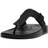 Fitflop Iqushion Adjustable Buckle Flip-Flops, Infradito Donna, Nero, 37 EU