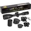 Goetland 3-9x50 Ottica per Carabina Aria Compressa Cannocchiale da Puntamento Pistola Mil Dot R4 Rosso Verde Blu Verde Punto Illuminato SFP con Anelli di Montaggio