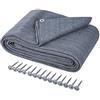 ONVAYA®, Tappeto per Tenda da Campeggio, Tappeto da Campeggio, Robusto Tappeto da Campeggio, Lavabile, Colore Blu/Grigio (300 x 400 cm)