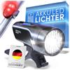 Büchel BLC 720 Set di luci per bicicletta I 70/35/15 Lux I omologato StVZO con durata della batteria fino a 13 ore, luce ricaricabile per bicicletta anteriore + posteriore, luce posteriore per