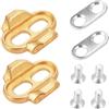 Raheem Set di 8 tacchetti per bicicletta per pedivelle Brothers | Set di tacchetti per pedali per scarpe da bicicletta, con viti, per tacchetti Crankbrothers