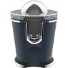 TERRAILLON - NEW MOON - Pressa agrumi elettronica - 160 W, Velocità variabili, Filtro e beccuccio in acciaio inox, serbatoio 300 ml, 2 coni per diversi agrumi, corpo inox verniciato, blu