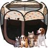 Sea Team Box pieghevole per animali domestici, portatile, morbido design pop-up, per cani, gatti e gattini, gabbia in tessuto a rete traspirante, leggero e per uso interno ed esterno