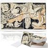 PINWELIFE® Pannelli Acustici da Parete, Pannelli Fonoassorbenti, Assorbimento Decorativo e Smorzamento, Cancellazione di Rumore ed Eco 120x80, (Amore, e Sarai Felice di Paul Gauguin)