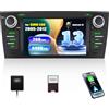 SIXWIN [2+64G]SIXWIN Android 13 Autoradio con CarPlay/Android Auto/Mirror Link per BMW E90 2005-2012, 7 Pollici Touchscreen Schermo Navigatore con WiFi Bluetooth RDS FM EQ Comandi al Volante