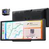 Krunia Schermo Portatile Wireless da 8，1 Car Play per Apple CarPlay & Android Auto, Aggiornamenti OTA, Telecamera di Retromarcia, Mirror Link, Bluetooth 5.0, Controllo Vocale, Navigazione GPS, FM
