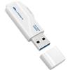 LinkMore Chiavetta USB da 128 GB, NR G03, chiavetta USB 3.2, design minimalista, bianca, con cappuccio e passante per PC, laptop, TV, auto