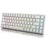 Durgod Hades 68 Tastiera Da Gioco Meccanica - 65% design - USB tipo C - telaio in alluminio - (layout USA) (Cherry Speed Silver, Bianco)