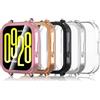 Simpeak 5 Pezzi Cover Compatibile con Xiaomi Redmi Watch 5 Active,Custodia Caso in Gel Silicone TPU con Pellicola Protettiva Anti-Graffio Full Protezione, Chiaro, Nero, Argento, Oro Rosa, Rosado